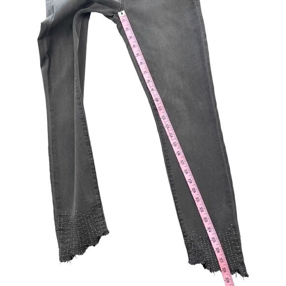 SAM EDELMAN The Kitten Mid Rise Skinny Ankle Smoky Gray Denim Skinny Jeans Sz 29 - Picture 7 of 8